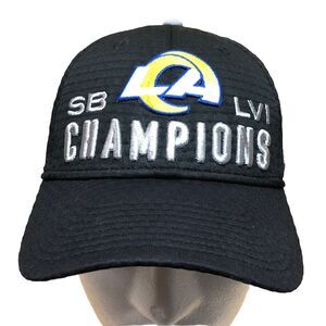Los Angeles Rams Super Bowl LVI Champions Hat Cap New Era Snapback NFL Black
